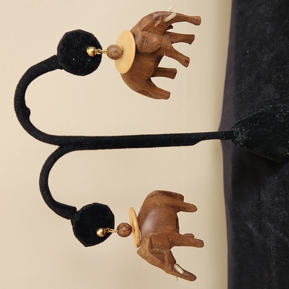 WOODEN ANIMAL Necklace Vintage - Picture 7 of 7